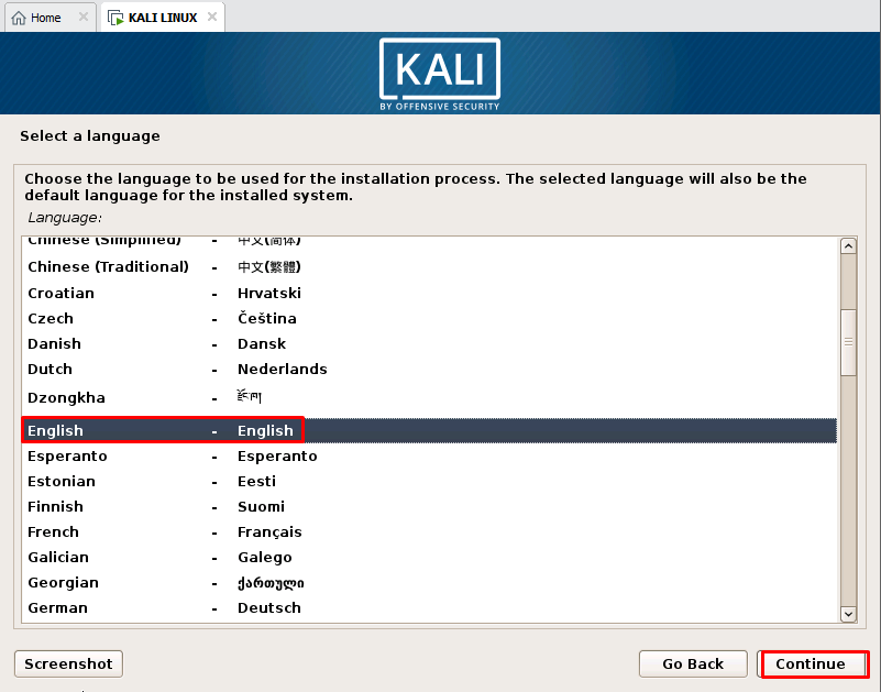 Select a language