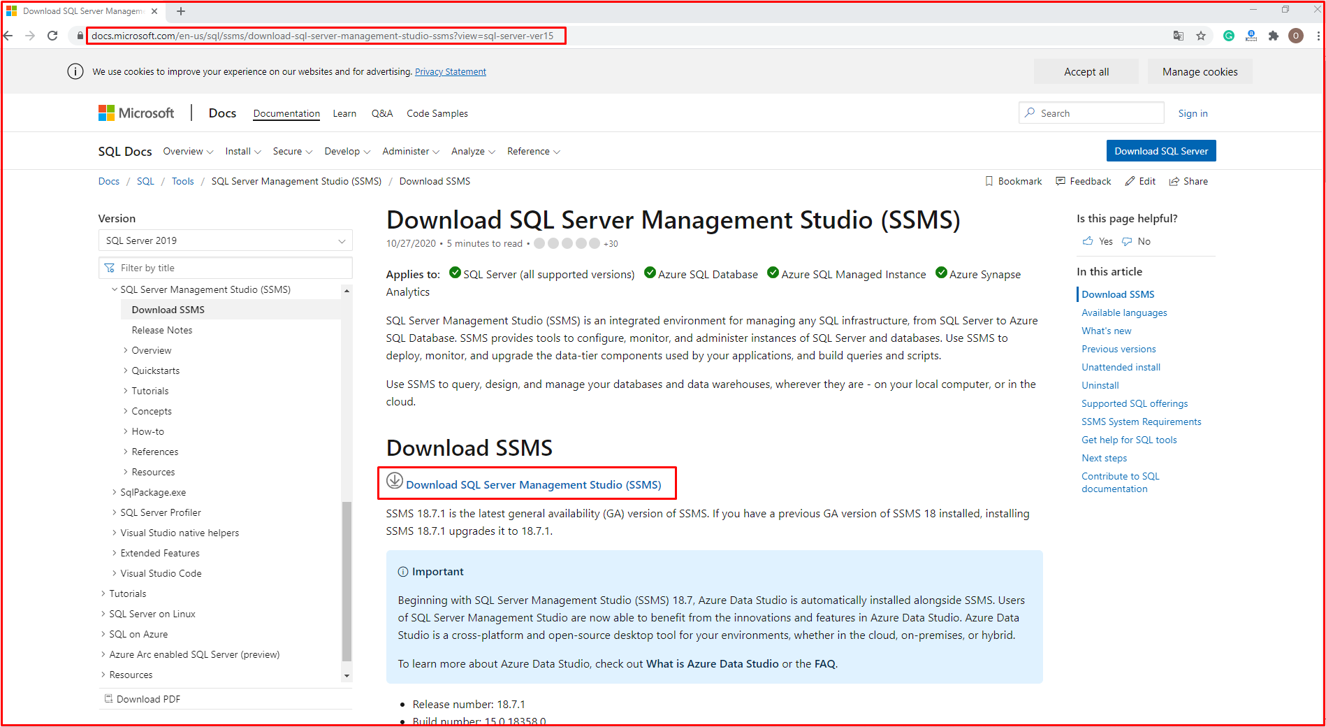 Download SQL Server Management Studio (SSMS)