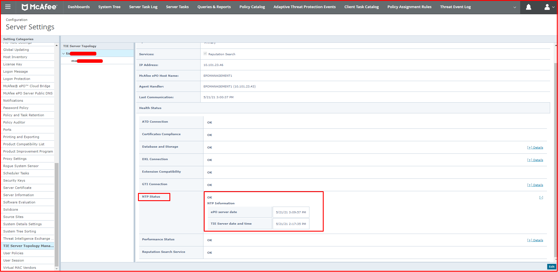 The Solution of "NTP service is experiencing synchronization issues" Error