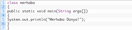 Example from Java: