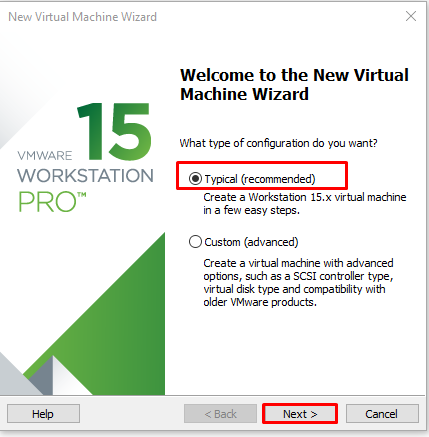 New Virtual Machine Wizard