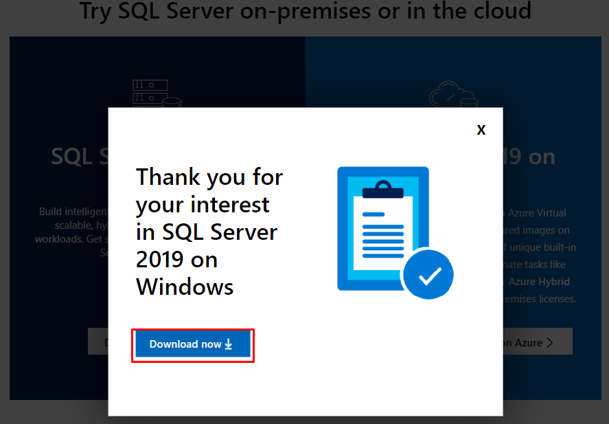 SQL Server Download Now