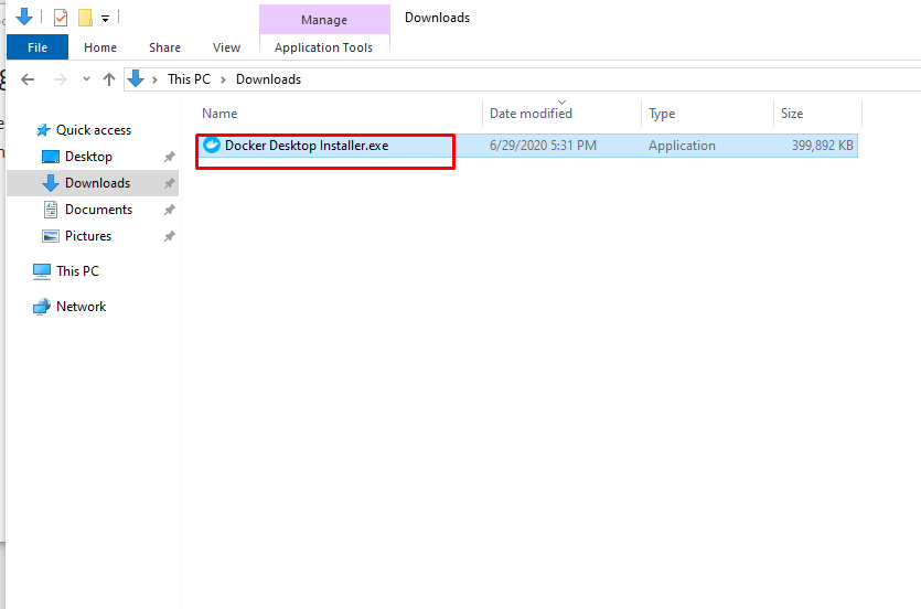 Docker Desktop İnstaller