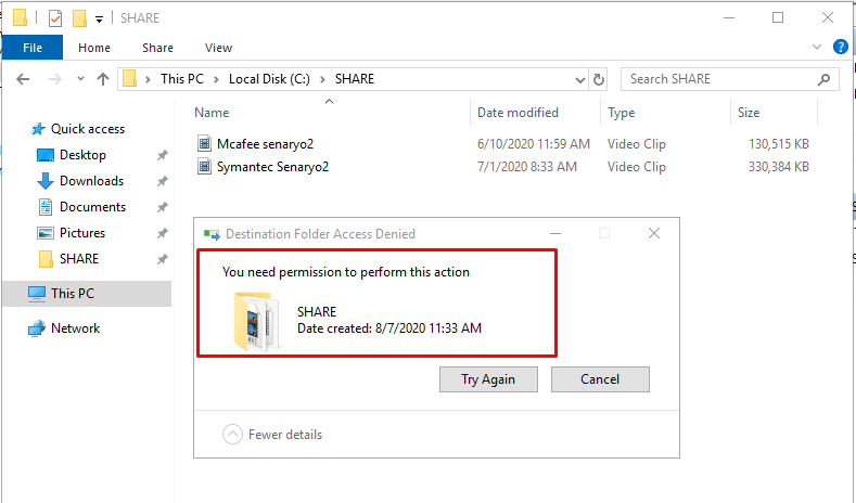 Copy to folder
