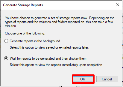 Generate Storage Reports