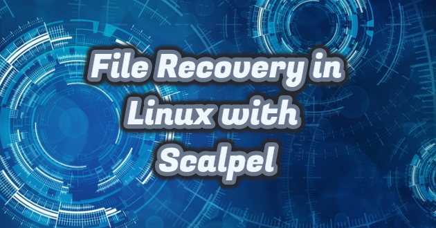 File Recovery in Linux with Scalpel