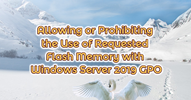 Allowing or Prohibiting the Use of Requested Flash Memory with Windows Server 2019 GPO