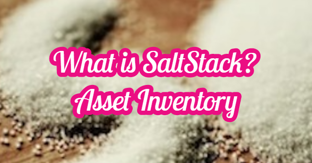 What is SaltStack? Asset Inventory