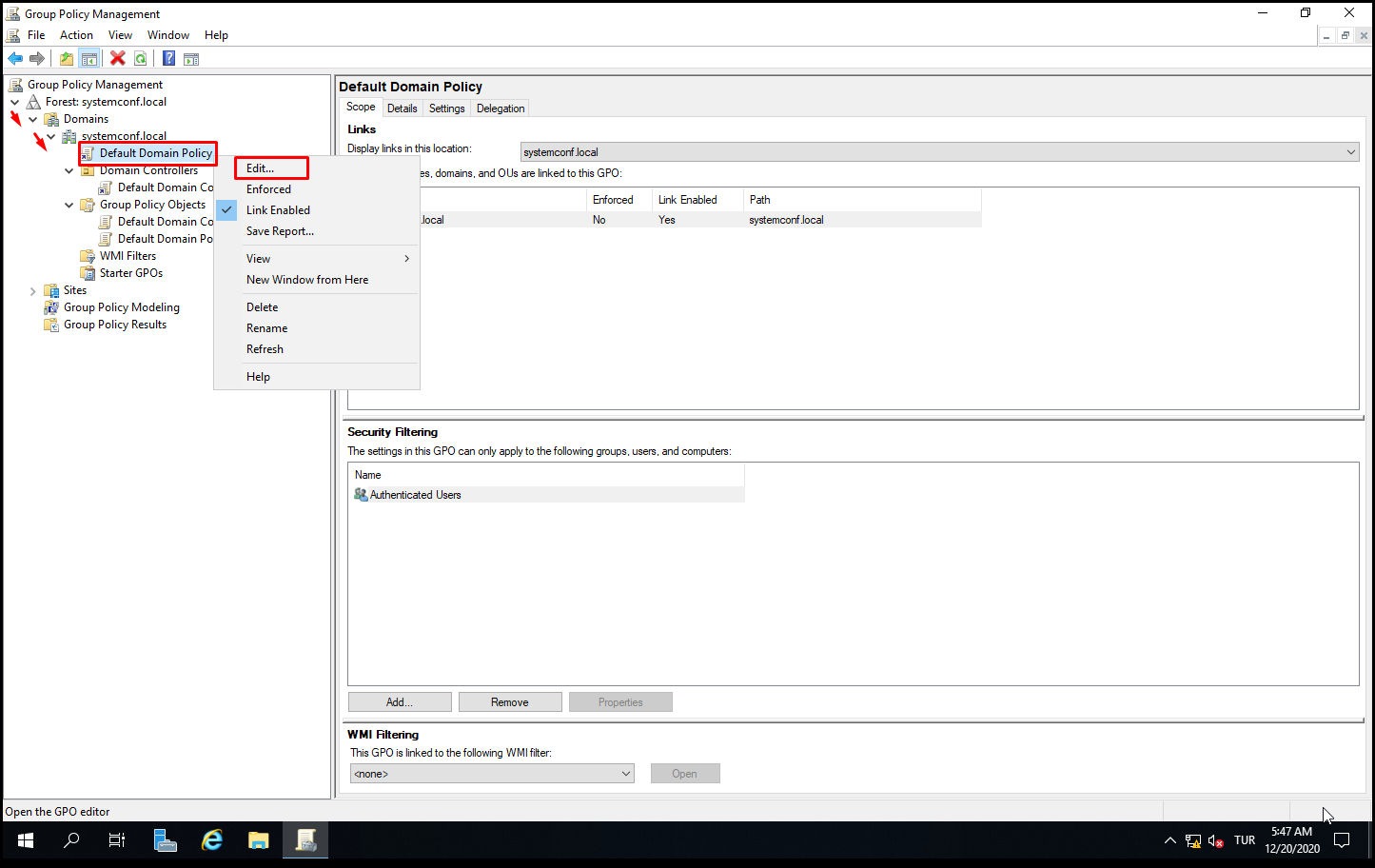 Group Policy Management