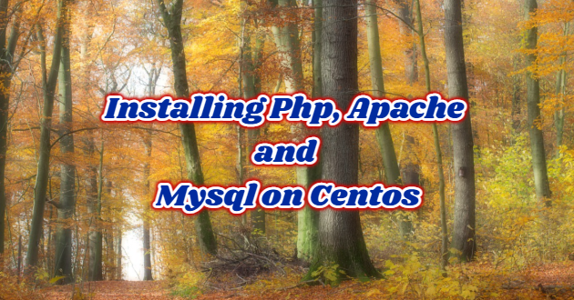 Installing Php, Apache and Mysql on Centos