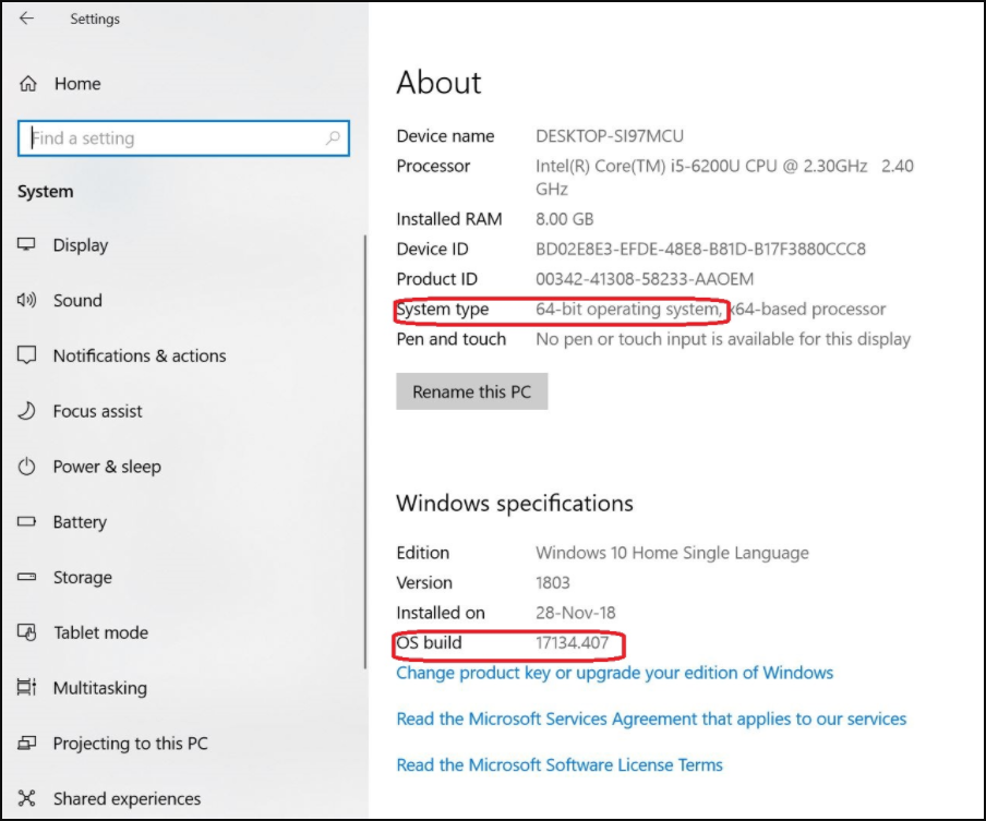 Windows/Settings/About