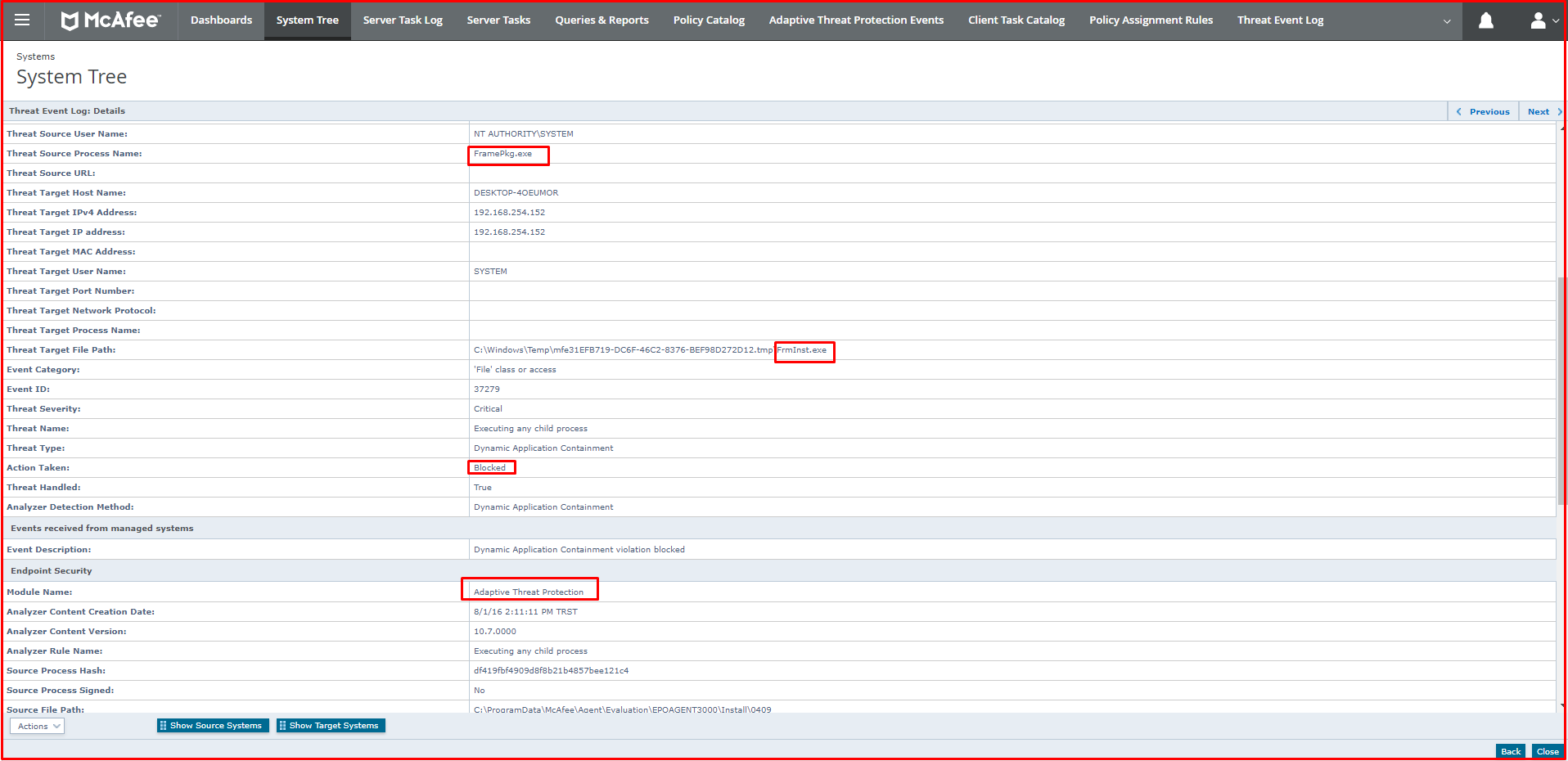Mcafee Adaptive Threat Protection