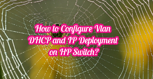 How to Configure Vlan DHCP and IP Deployment on HP Switch?