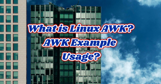 What is Linux AWK? AWK Example Usage?