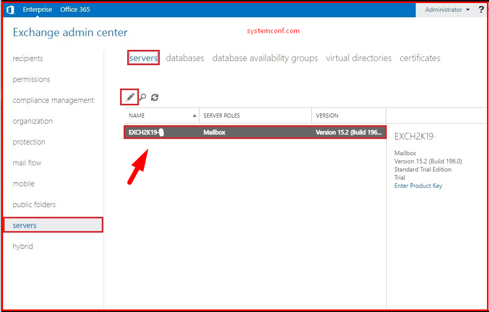 Exchange Admin Center