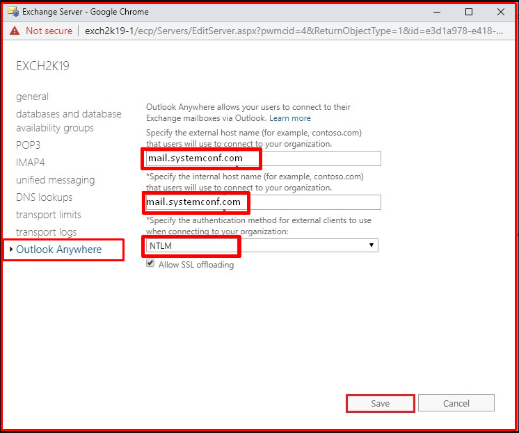 Outlook Anywhere