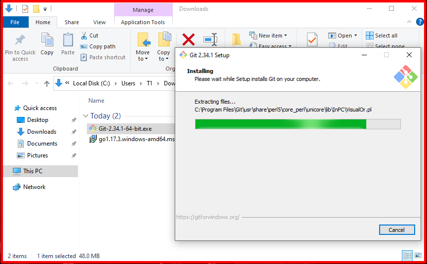 install golang